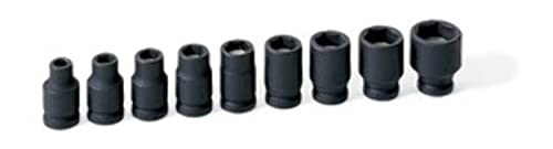 1/4" Drive 9 Piece Magnetic Impact Socket Set