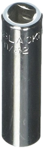 Blackhawk By Proto GW-1511 6 Point Deep Socket with 11/32-Inch Drive, 1/4-Inch