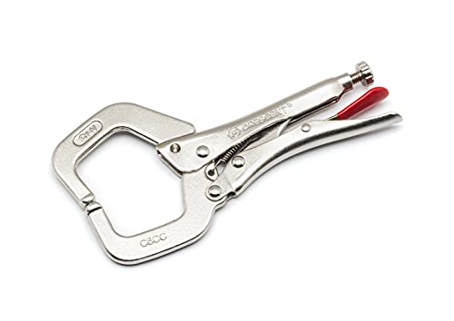 Crescent 6" Locking C-Clamp with Regular Tips - Carded - C6CCVN , Red