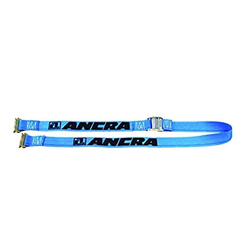 Ancra Cargo 40602-19 Blue E Cam Buckle Strap Assembly with Spring Actuated End Fitting