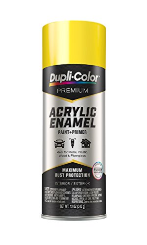 Dupli-Color-11300 Chrome Yellow (Hot Rod Color) Premium Acrylic Enamel Spray Paint , 12 oz