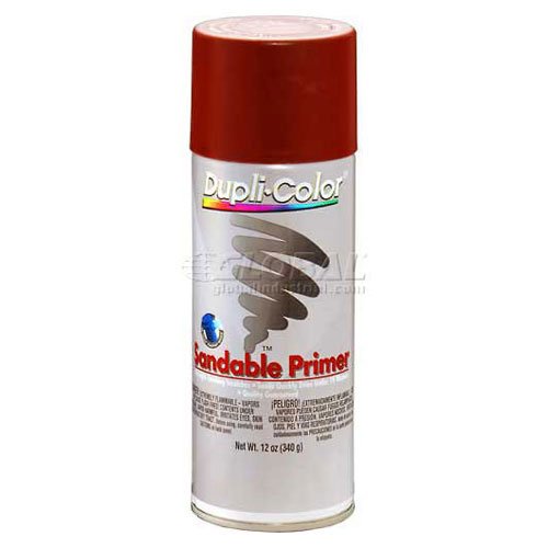 Dupli-Color Sand Able Primer Red 12 Oz. Aerosol - Lot of 6