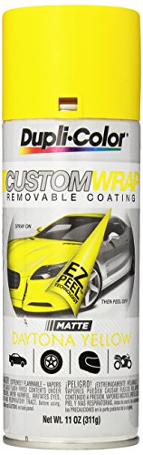 Dupli-Color ECWRC8027 Custom Wrap Matte Daytona Yellow