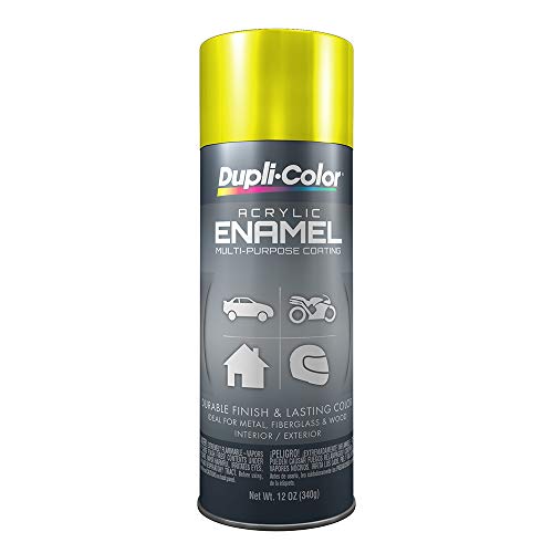 Dupli-Color EDA168707 Chrome Hot Rod Yellow General Purpose Acrylic Enamel - 12 oz.