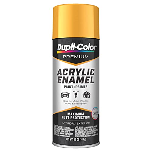 Dupli-Color Epae10900 Premium Acrylic Enamel Spray Paint (Pae109 School Bus Yellow 12 Oz), 12. Fluid_Ounces