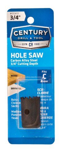 Century Drill and Tool 5412 Carbon Alloy Hole Saw, 3/4-Inch