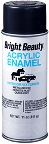 Bright Beauty BB303 Semi-Gloss Black Acrylic Enamel - 11 oz.