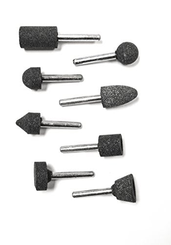 Century Drill & Tool 75200 Mounted Grinding Point Set, 8-Piece,Grey Metal