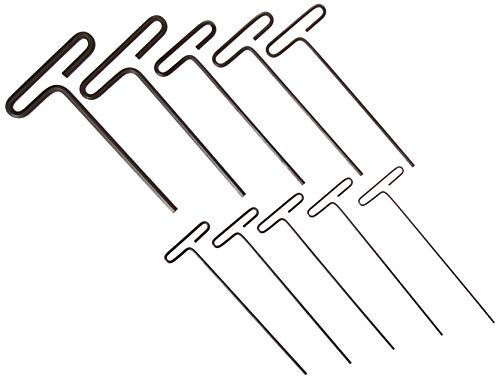 EKLIND 30190 Std Grip Hex T-Key allen wrench - 10pc set SAE Inch Sizes 3/32-3/8 9in series Stand