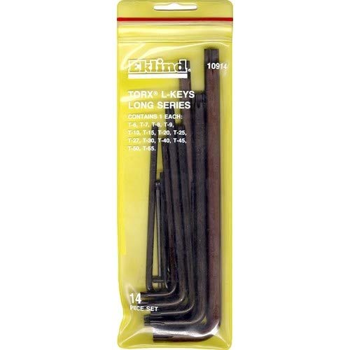 EKLIND 10914 TORX star L-Key - 14pc set T6-T55 Long series