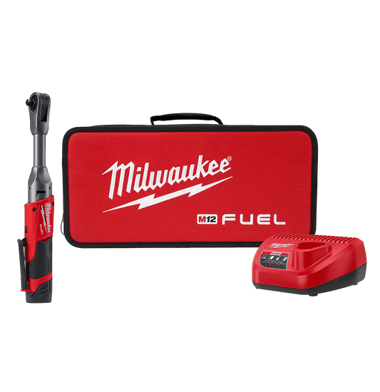 MILWAUKEE 2560-21 M12 FUEL 3/8 IN. EXTENDED REACH RATCHET 1 BATTERY KIT