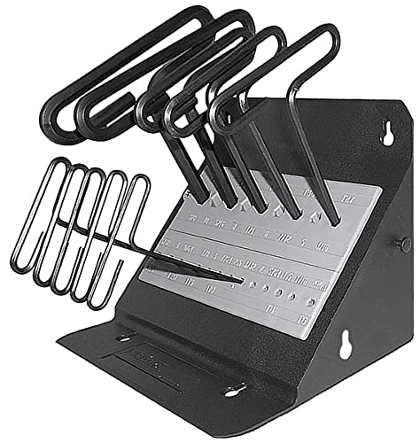 EKLIND 30160 Std Grip Hex T-Key allen wrench - 10pc set SAE Inch Sizes 3/32-3/8 6in series Stand