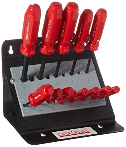 EKLIND 90114 Ball-Hex (allen) Screwdriver - 13pc set SAE Inch Sizes .050-3/8 w/ Stand