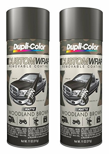 Dupli-Color CWRC852 Matte Woodland Brown Custom Wrap Camouflage 11 oz. Aerosol (2 PACK)